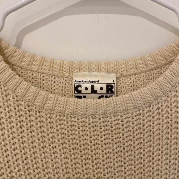 american apparel color block sweater - Picture 2 of 5